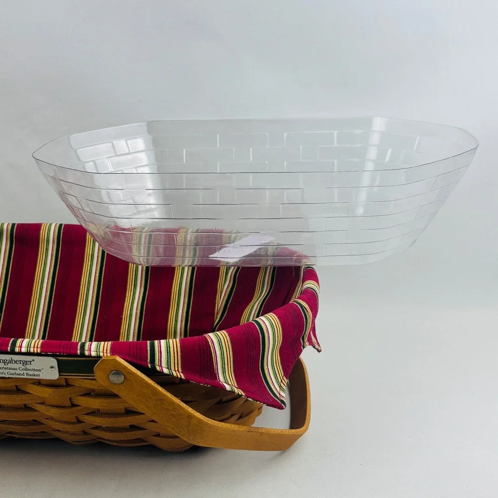 Longaberger Natures Garland Basket 2006 Christmas Collection Liner Protector USA